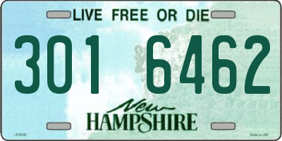 NH license plate 3016462
