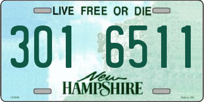 NH license plate 3016511