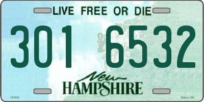 NH license plate 3016532