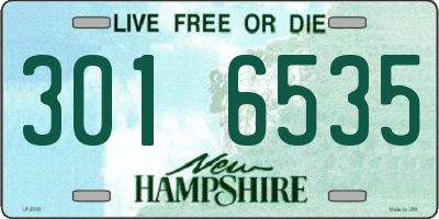 NH license plate 3016535