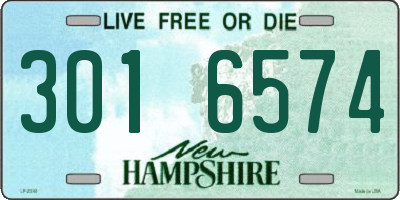 NH license plate 3016574