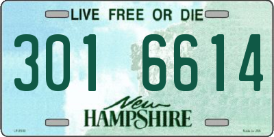 NH license plate 3016614