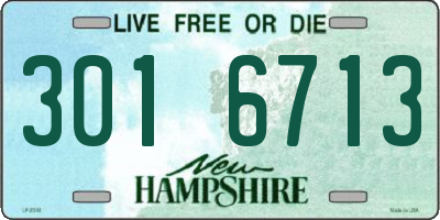 NH license plate 3016713