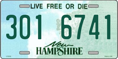 NH license plate 3016741