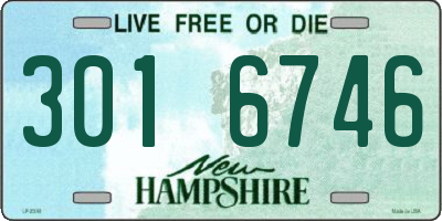 NH license plate 3016746