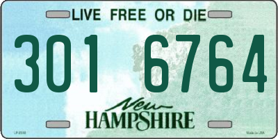 NH license plate 3016764