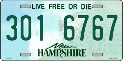 NH license plate 3016767