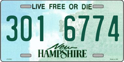 NH license plate 3016774