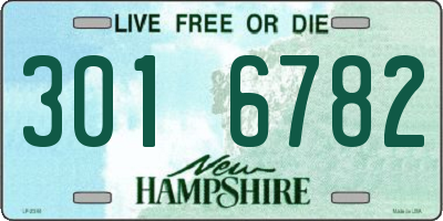 NH license plate 3016782