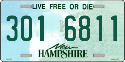 NH license plate 3016811