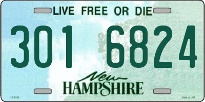 NH license plate 3016824