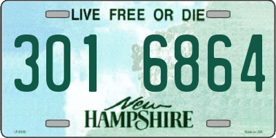 NH license plate 3016864