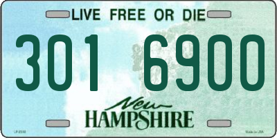 NH license plate 3016900
