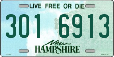 NH license plate 3016913