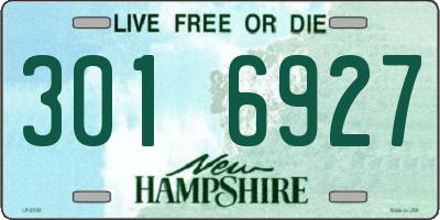 NH license plate 3016927