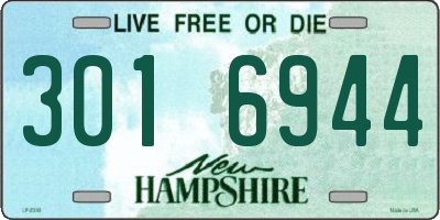 NH license plate 3016944