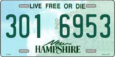NH license plate 3016953