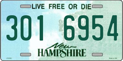 NH license plate 3016954