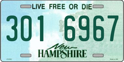 NH license plate 3016967