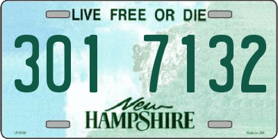 NH license plate 3017132