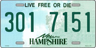 NH license plate 3017151