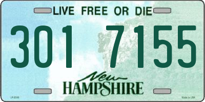 NH license plate 3017155