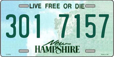 NH license plate 3017157