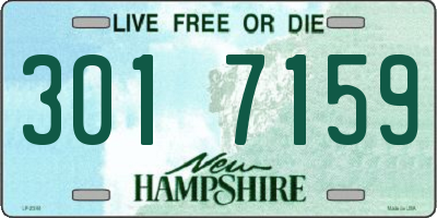 NH license plate 3017159