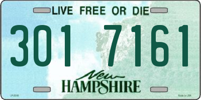 NH license plate 3017161