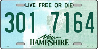 NH license plate 3017164