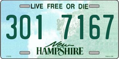 NH license plate 3017167