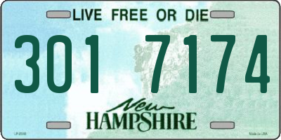 NH license plate 3017174