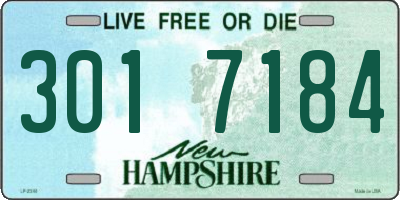 NH license plate 3017184