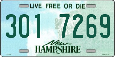 NH license plate 3017269