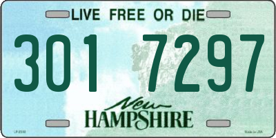 NH license plate 3017297