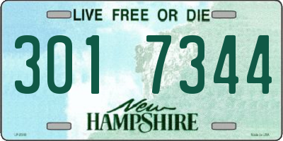 NH license plate 3017344