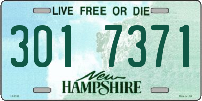 NH license plate 3017371