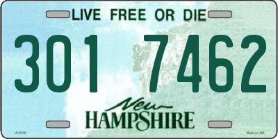 NH license plate 3017462