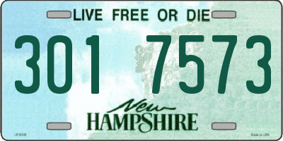 NH license plate 3017573