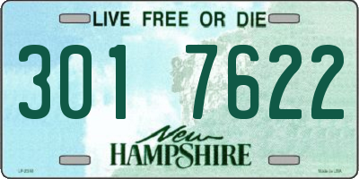 NH license plate 3017622