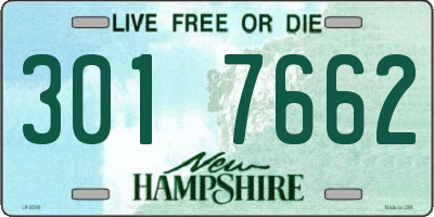 NH license plate 3017662