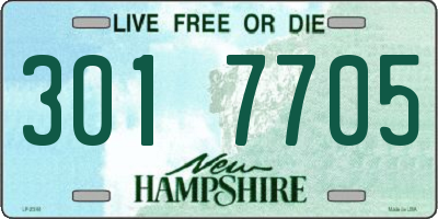 NH license plate 3017705