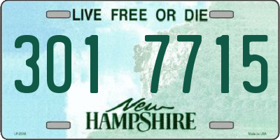 NH license plate 3017715