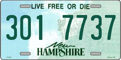 NH license plate 3017737