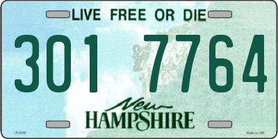NH license plate 3017764