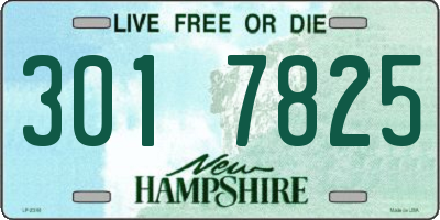 NH license plate 3017825