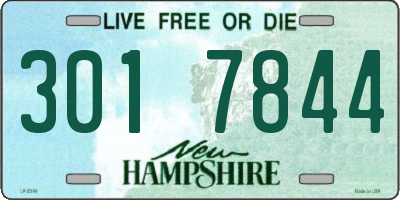 NH license plate 3017844