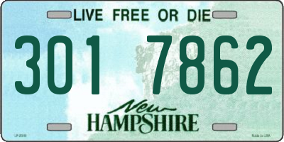 NH license plate 3017862