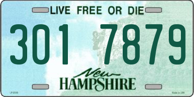 NH license plate 3017879