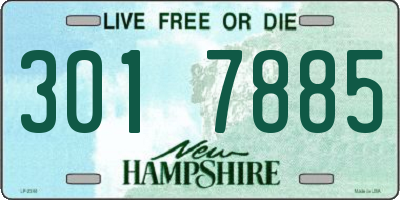 NH license plate 3017885